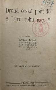 Druhá česká pouť do Lurd roku 1907