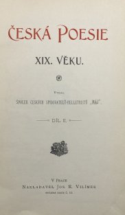 Česká poezie XIX.věku II. díl