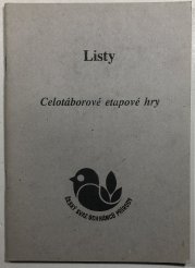 Listy - celotáborové etapové hry  - 