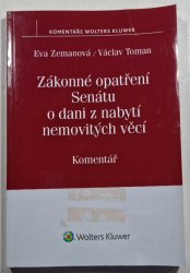 Zákonné opatření Senátu o dani z nabytí nemovitých věcí - Komentář - 