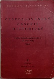 Československý časopis historický - Přehled československých dějin I. (do roku 1848)