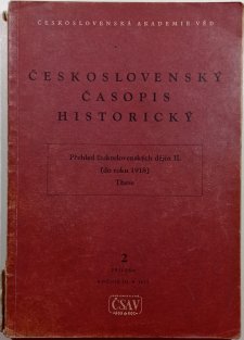 Československý časopis historický - Přehled československých dějin II. (do roku 1918)