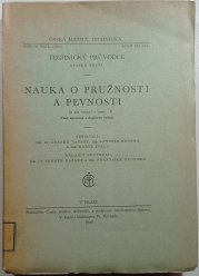 Nauka o pružnosti a pevnosti - 