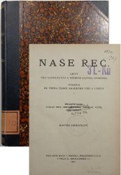 Naše řeč - ročnk XI, číslo 1-10 - 