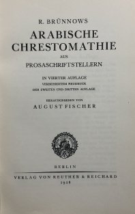 Arabische Chrestomathie
