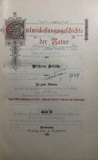 Entwickelungsgeschichte der Natur