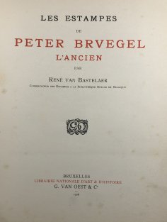 Les Estampes de Peter Bruegel L'Ancien