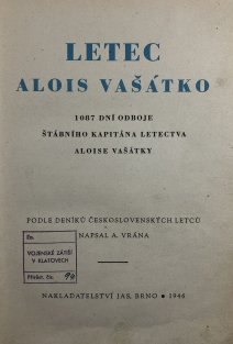 Letec Alois Vašátko