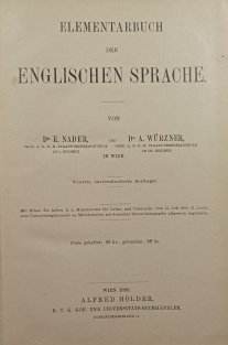 Elementarbuch der Englischen Sprache