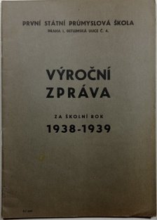 Výroční zpráva za školní rok 1938-1939