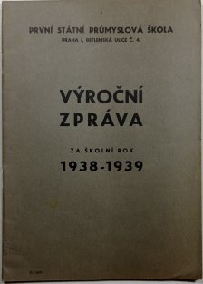 Výroční zpráva za školní rok 1938-1939