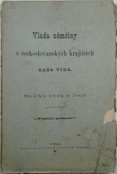 Vláda němčiny v českoslovanských krajinách naše vina - 