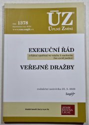 ÚZ 1378 - Exekuční řád / Veřejné dražby - 