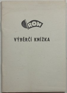 Výběrčí knížka - přehled o placení členských příspěvků ROH