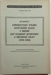 Komunistická strana Sovětského svazu v období cizí vojenské intervence a občanské války (1918-1920) - 