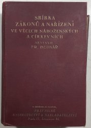 Sbírka zákonů a nařízení ve věcech náboženských a církevních - 
