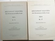 Místopisný rejstřík obcí Severomoravského kraje I.-II.  - 
