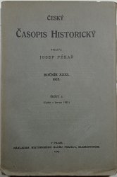 Český časopis historický - ročník XXXI, sešit 2. - 