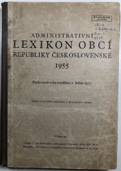 Administrativní lexikon obcí republiky československé 1955 - 