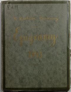 Epigramy 1845 ( Faksimilie rukopisu)
