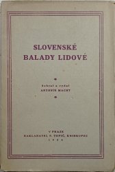 Slovenské balady lidové - 