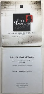 Praha Mozartova - kulturní a společenský život v Praze 1780-1800 (publikace + seznam vystavených expoátů