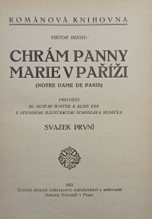 Chrám Panny Marie v Paříži svazek 1.-2.
