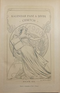 Kalendář paní a dívek českých 1900