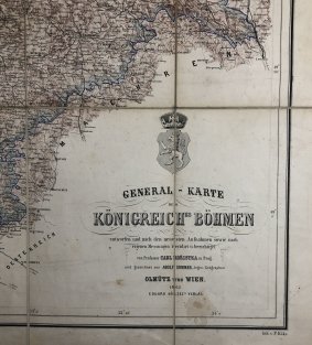 Kořistka ´s general- karte vom Königsreich Böhmen