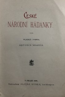 Pohádková knížka pro každého smíška, České národní hádanky, Utrpením k blaženosti (3 v 1)