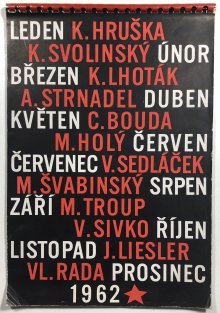 Kalendář českých grafiků 1962