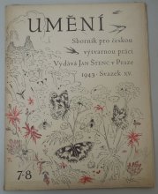 Umění - sborník pro českou výtvarnou práci - svazek XV 7-8