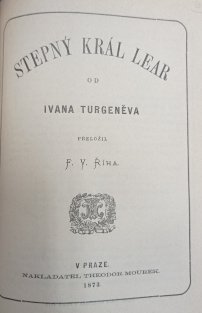 Jarní vody / Stepný král Lear