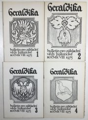 Heraldika ročník VIII. 1975 1-4 - 