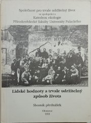 Lidské hodnoty a trvale udržitelný způsob života - 