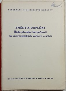 Řád plavební bezpečnosti na vnitrozemskýchvedních cestách ČSSR