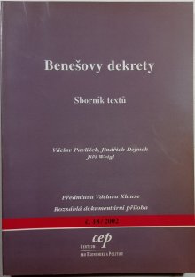 Benešovy dekrety. Sborník textů