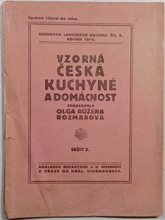 Vzorná česká kuchyně a domácnost č.2 / ročník 1916
