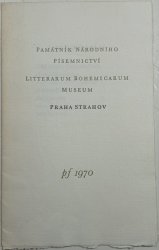 Památník národního písemnictví -Litterarum Bohemicarum museum - 