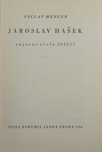 Jaroslav Hašek - zajatec číslo 294217