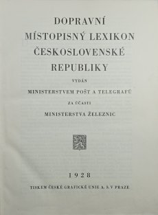 Dopravní místopisný lexikon Československé republiky