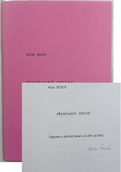 Předčasný epitaf - Epigramy a satirické básně z let 2001 až 2004