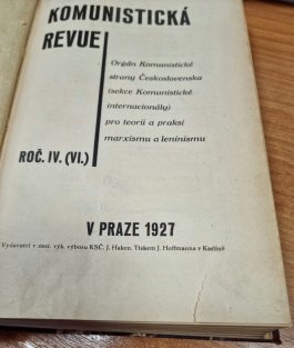 Komunistická revue - ročník IV., č. 1- 12 / 1927