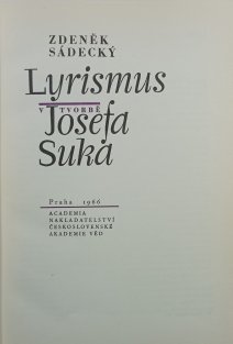 Lyrismus v tvorbě Josefa Suka