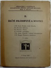 Řečtí filosofové a mystici II. - 