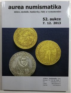 Aurea numismatika 52. aukce 7.12.2013