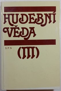 Hudební věda III.