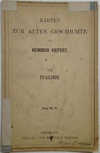 Karten zur Alten Geschichte: VII. Italien