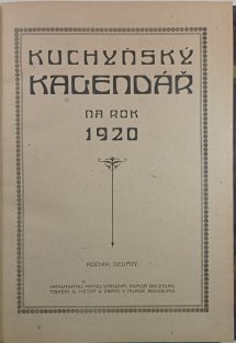 Kuchyňský kalendář 1920, ročník 9