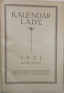 Kalendář Lady 1921